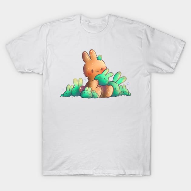 Bunny Slime Cute Kawaii T-Shirt by Crystal_AI_Art